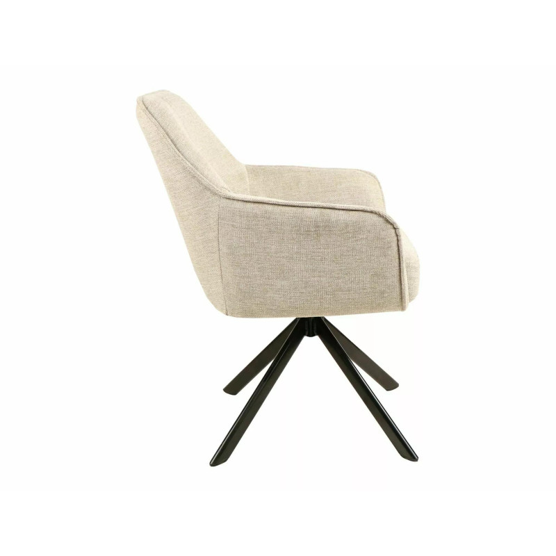 Krzesło obrotowe Notti Brego czarny stelaż/ jasny beż 31