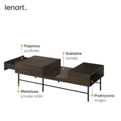 Stolik kawowy Piemonte PE8JCZ Lenart