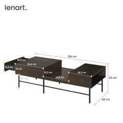 Stolik kawowy Piemonte PE8JCZ Lenart