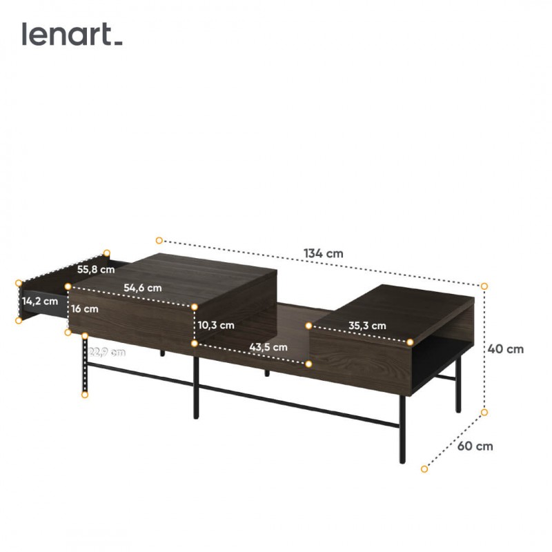 Stolik kawowy Piemonte PE8JCZ Lenart