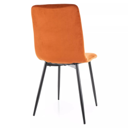 Krzesło tapicerowane Daren Velvet Bluvel 4215 cynamonowe