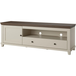 Szafka RTV Evora Typ 40 Beż/Ciemne Drewno Helvetia Wieruszów