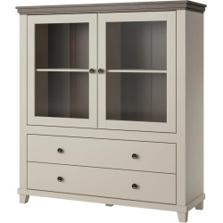 Komoda wysoka Evora Typ 46 Beż/Ciemne Drewno Helvetia Wieruszów