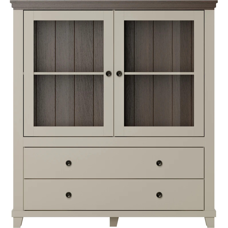 Komoda wysoka Evora Typ 46 Beż/Ciemne Drewno Helvetia Wieruszów