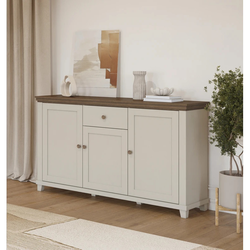 Komoda Evora Typ 47 Beż/Ciemne Drewno Helvetia Wieruszów