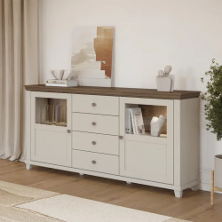 Komoda Evora Typ 25 Beż/Ciemne Drewno Helvetia Wieruszów