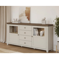 Komoda Evora Typ 25 Beż/Ciemne Drewno Helvetia Wieruszów