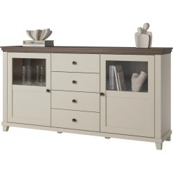 Komoda Evora Typ 25 Beż/Ciemne Drewno Helvetia Wieruszów