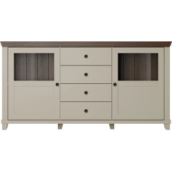 Komoda Evora Typ 25 Beż/Ciemne Drewno Helvetia Wieruszów