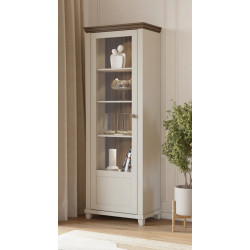 Witryna lewa Evora Typ 05 Beż/Ciemne Drewno Helvetia Wieruszów