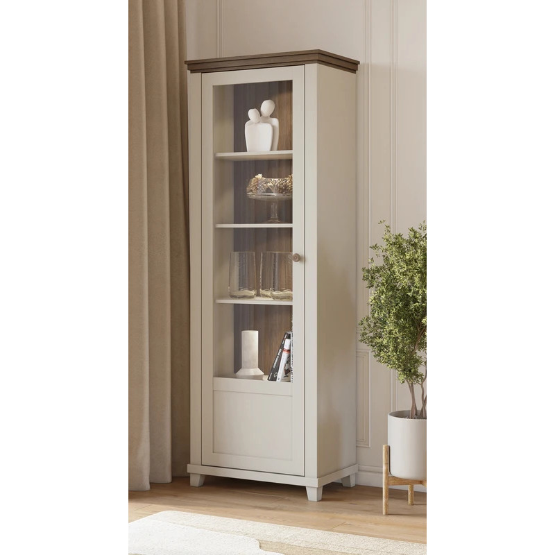 Witryna lewa Evora Typ 05 Beż/Ciemne Drewno Helvetia Wieruszów