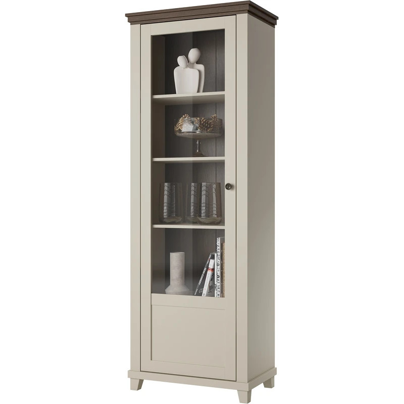 Witryna lewa Evora Typ 05 Beż/Ciemne Drewno Helvetia Wieruszów