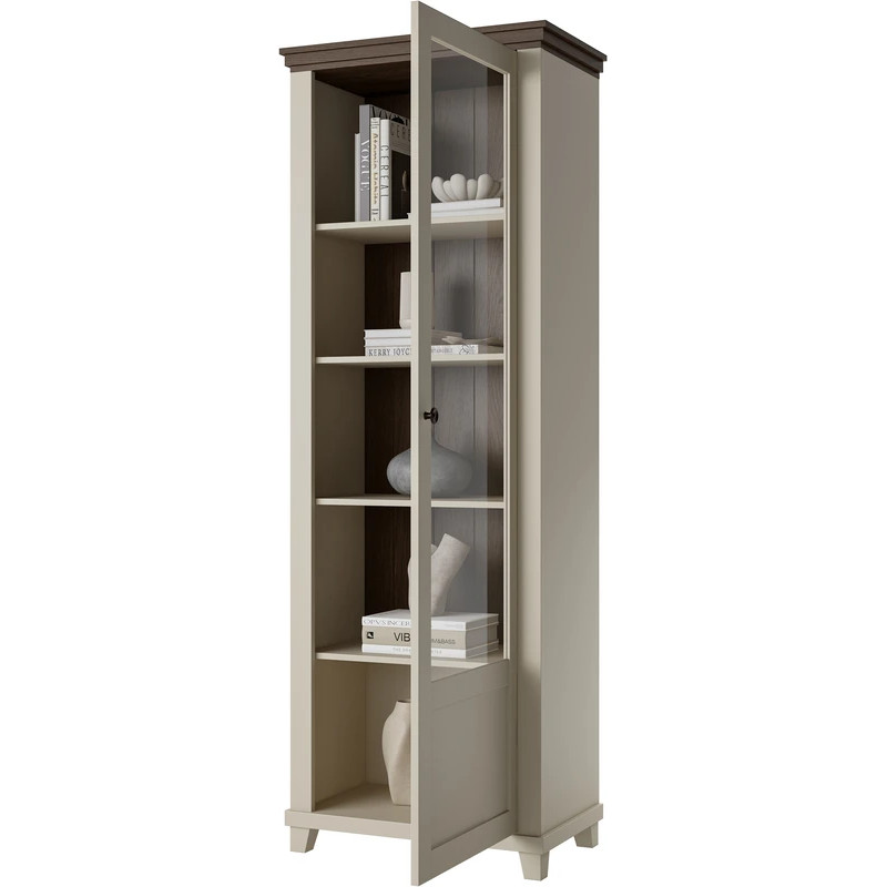 Witryna prawa Evora Typ 06 Beż/Ciemne Drewno Helvetia Wieruszów