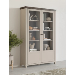 Witryna Evora Typ 13 Beż/Ciemne Drewno Helvetia Wieruszów