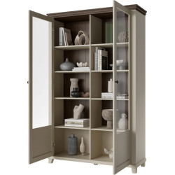 Witryna Evora Typ 13 Beż/Ciemne Drewno Helvetia Wieruszów