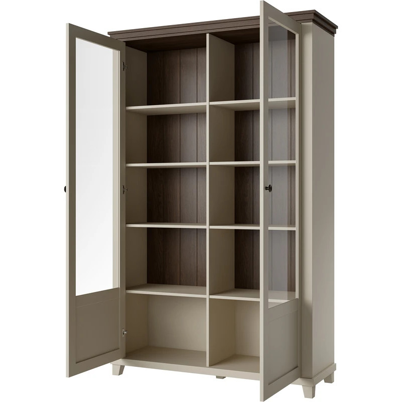Witryna Evora Typ 13 Beż/Ciemne Drewno Helvetia Wieruszów
