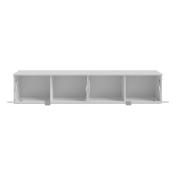 Szafka RTV wisząca 180 cm Libertad | biały połysk