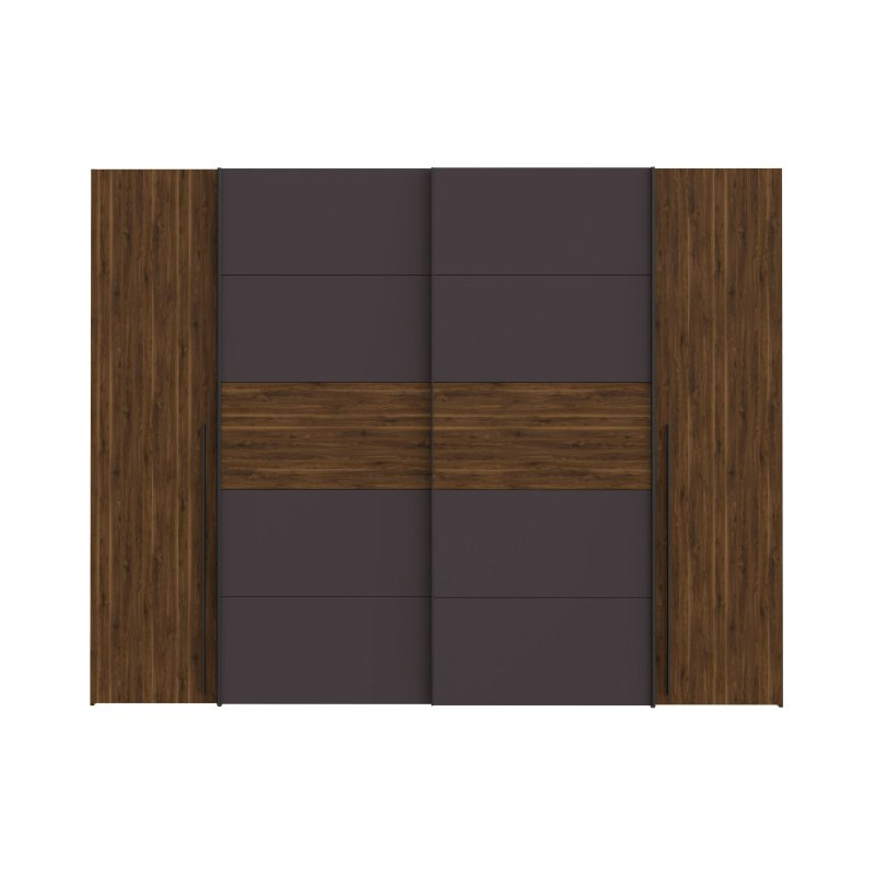 Szafa przesuwna 270 cm Narago | orzech bakersfield/grafit
