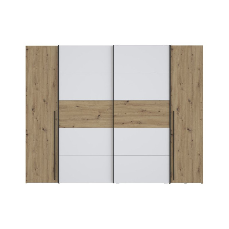 Szafa przesuwna 270 cm Narago | dąb artisan/biały