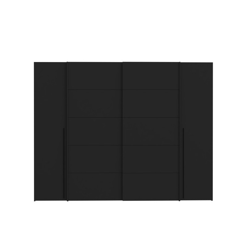 Biało-czarna szafa przesuwna 270 cm Narago | Meble Forte