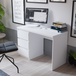 Biurko białe z szufladami – nowoczesne i pojemne | Domowanie