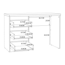 Biurko białe z szufladami – nowoczesne i pojemne | Domowanie