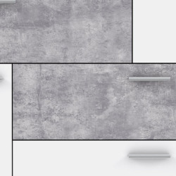 Komoda z szufladami Skive SKVK46 biały/beton jasny