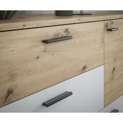 Komoda z szufladami Skive SKVK46 dąb artisan/secret grey