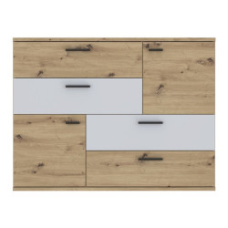 Komoda z szufladami Skive SKVK46 dąb artisan/secret grey