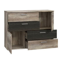 Komoda z szufladami Skive SKVK46 dąb antyczny/touchwood