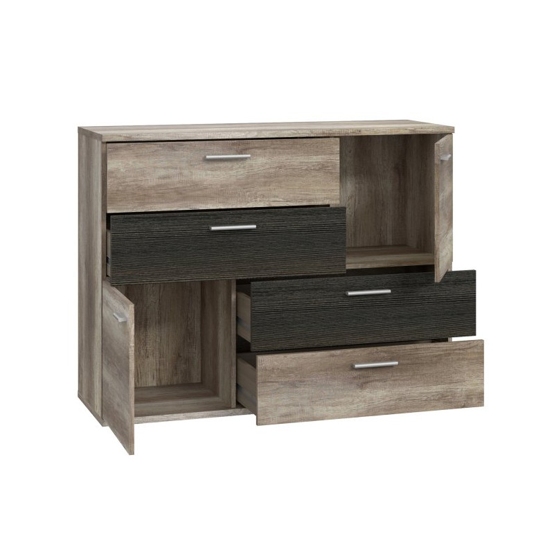 Komoda z szufladami Skive SKVK46 dąb antyczny/touchwood