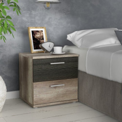 Szafka nocna z szufladami Skive SKVK011 dąb antyczny/touchwood