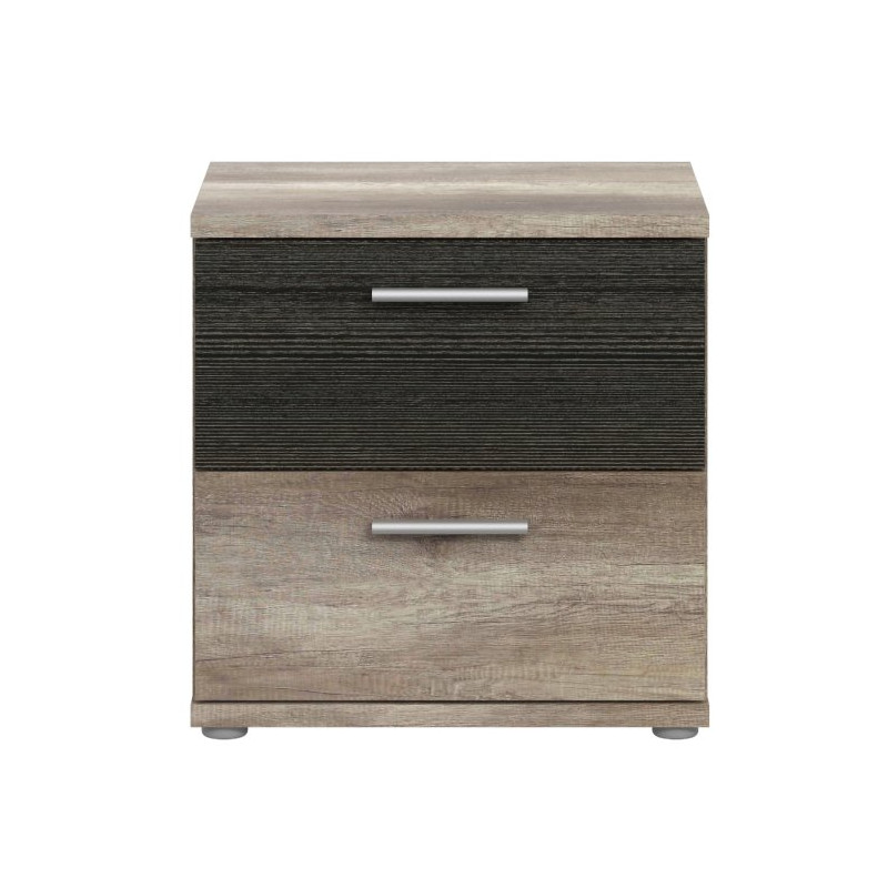 Szafka nocna z szufladami Skive SKVK011 dąb antyczny/touchwood