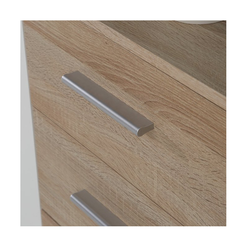 Komoda z szufladami 120 cm Antuza NTU231 biały/dąb sonoma