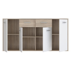 Komoda z szufladami 165 cm Antuza NTU241 biały/dąb sonoma