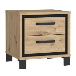 Szafka nocna 50 cm Trondheim TDHK011 dąb artisan/dąb czarny