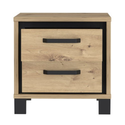 Szafka nocna 50 cm Trondheim TDHK011 dąb artisan/dąb czarny