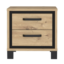 Szafka nocna 50 cm Trondheim TDHK011 dąb artisan/dąb czarny
