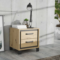 Szafka nocna 50 cm Trondheim TDHK011 dąb artisan/dąb czarny