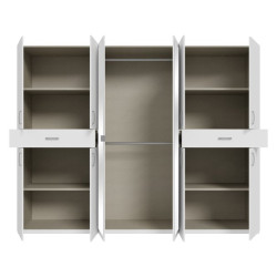 Szafa z lustrem 270 cm Serenade SNES931 biały