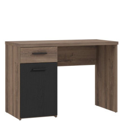 Biurko Tokio TOKB211 110x55 cm | dąb szlachetny/czarny