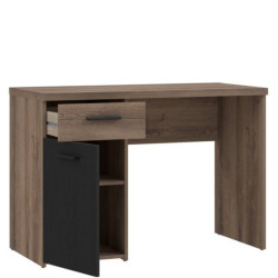 Biurko Tokio TOKB211 110x55 cm | dąb szlachetny/czarny