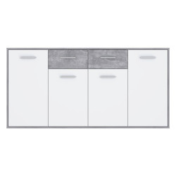 Komoda z szufladami 165 cm Antuza NTU241 biały/beton jasnoszary