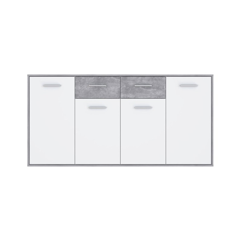 Komoda z szufladami 165 cm Antuza NTU241 biały/beton jasnoszary