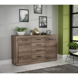 Komoda z szufladami Trass TRAK231 dąb szlachetny