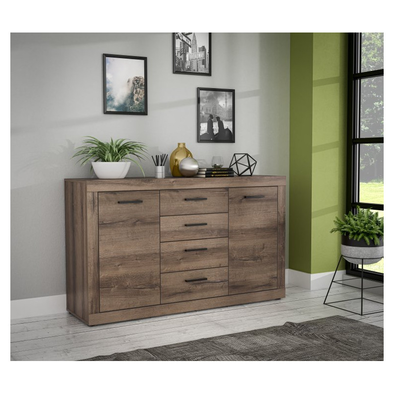 Komoda z szufladami Trass TRAK231 dąb szlachetny