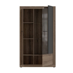 Witryna 90 cm Trass TRAV621R dąb szlachetny/dąb czarny