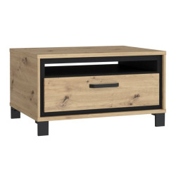 Stolik kawowy loft Trondheim TDHT514 dąb artisan/dąb czarny
