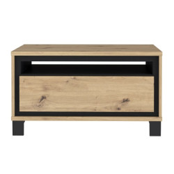 Stolik kawowy loft Trondheim TDHT514 dąb artisan/dąb czarny