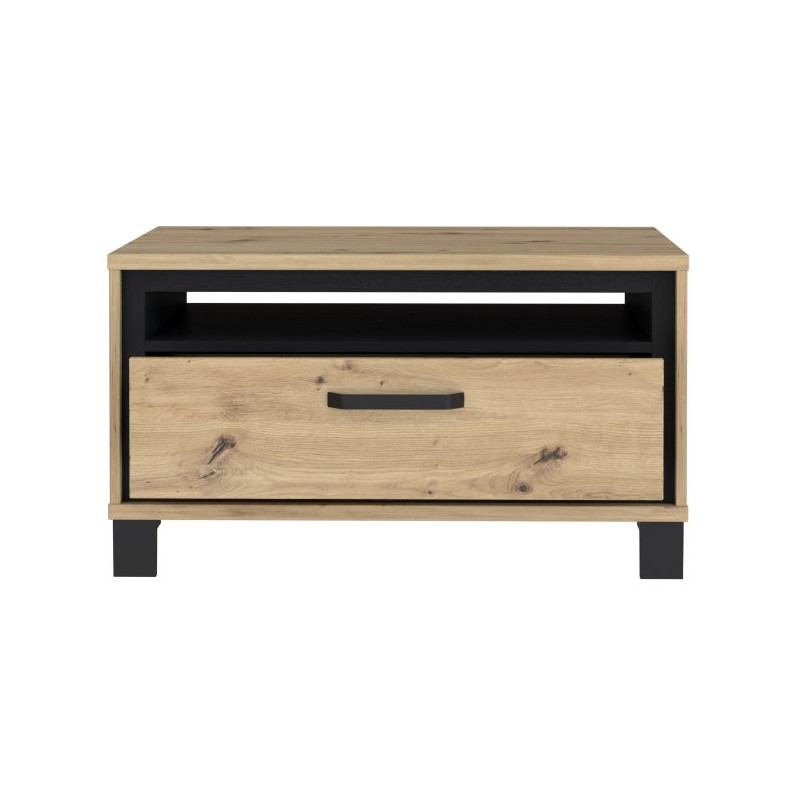 Stolik kawowy loft Trondheim TDHT514 dąb artisan/dąb czarny